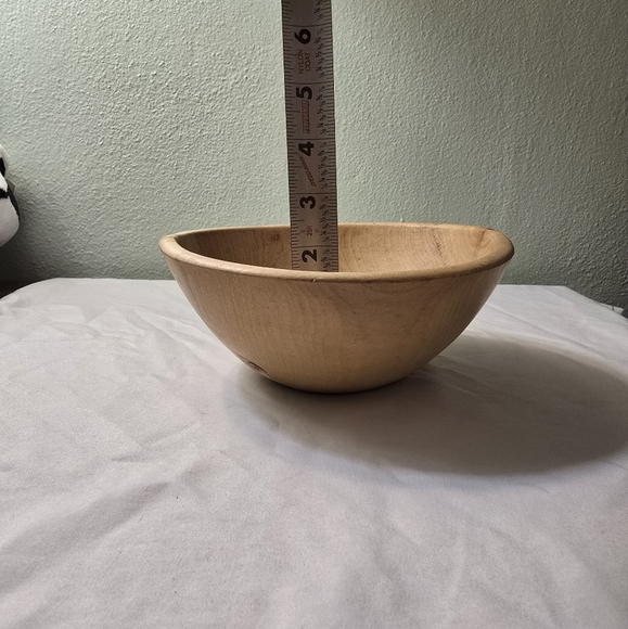 🪵Handmade Maple Wood Bowl 6 1/2 x3 - Picture 9 of 9